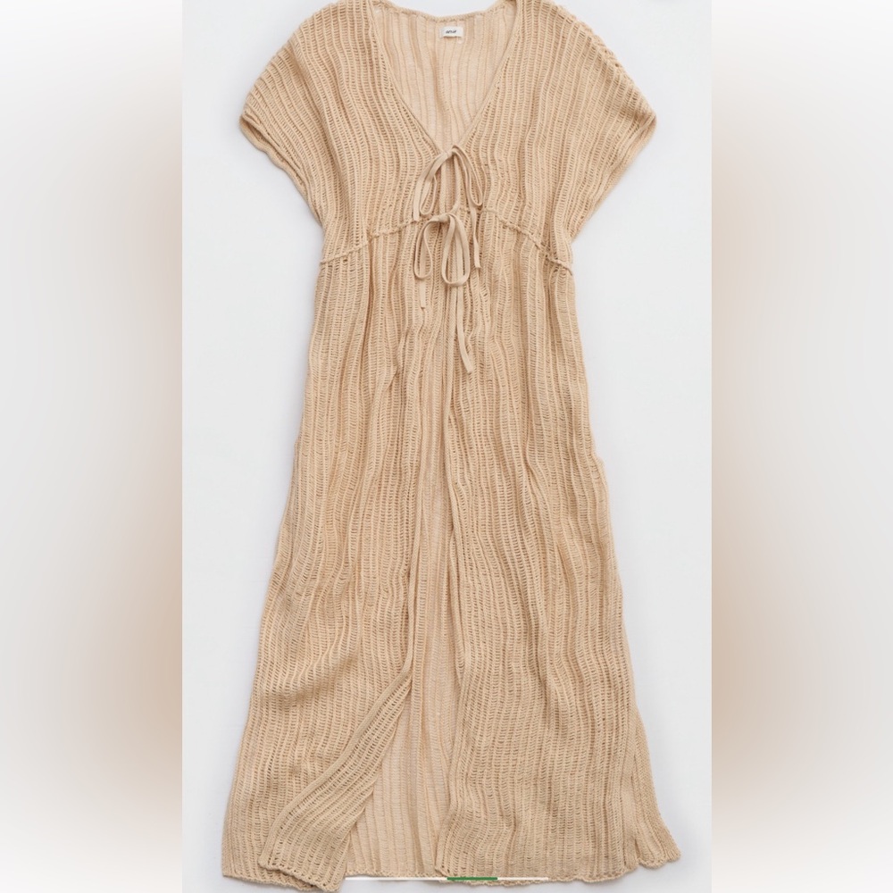 Aerie Crochet Maxi Cape Sz XS/S